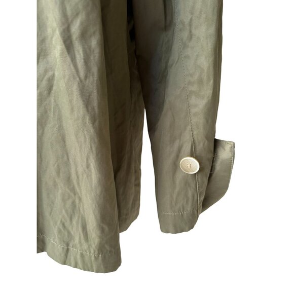 TALBOTS Womens Olive Green Spring Jacket Size 14P - Picture 4 of 5